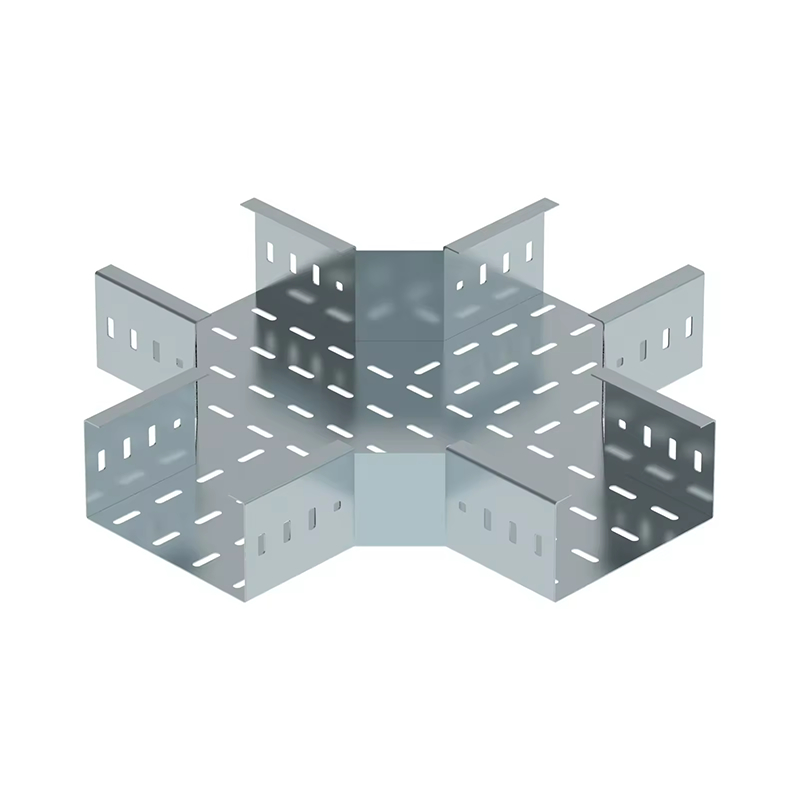 壁掛けおよび床置き設置用のソリッド＆パーフォレイテッドボトム付き亜鉛メッキケーブルトレイ